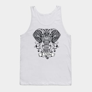 Mandala elephant - Be Strong Tank Top